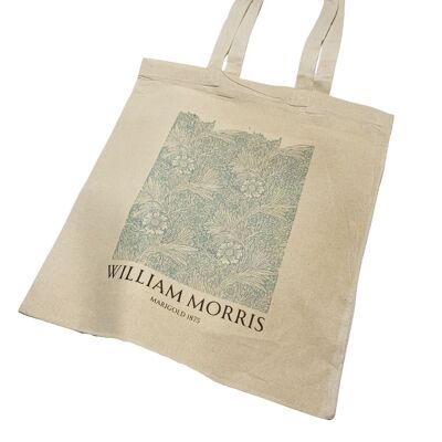 Sac fourre-tout William Morris Blue Marigold avec titre