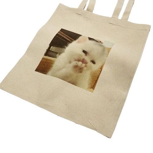 Cute Cat Tote Bag Meme Funny Bag