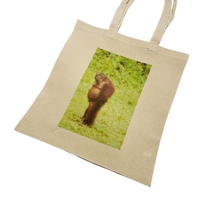 Monkey Orangutang Thinking Tote Bag Funny Monkey Meme