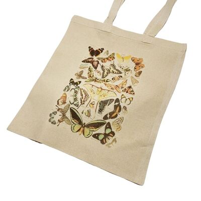 Adolphe Millot Butterfly Tote Bag Famous Vintage Art Print