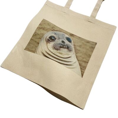 Funny Fat Seal Chins Tote Bag Meme Gift