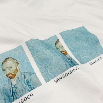 T-shirt Vincent Van Gogh Goghing Gone Funny Art Meme 4