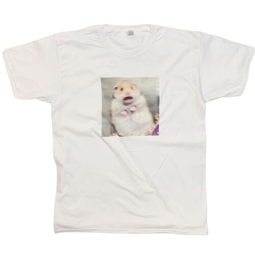 Scared Hamster Funny Meme T-Shirt