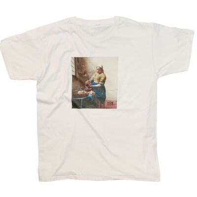 Johannes Vermeer Milkmaid Vintage Art T-Shirt