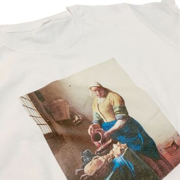 Johannes Vermeer Laitière Vintage Art T-shirt 3