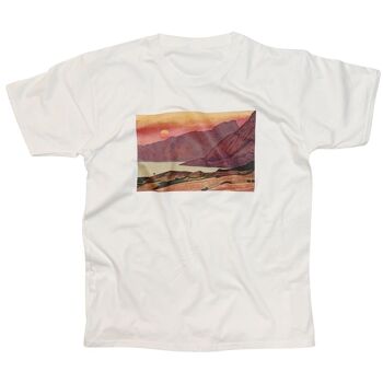 Roerich Sunset Mountain T-Shirt Art esthétique minimaliste 1