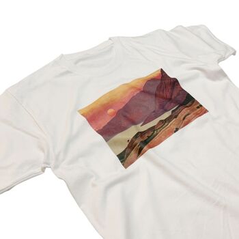 Roerich Sunset Mountain T-Shirt Art esthétique minimaliste 3