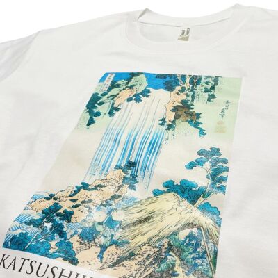 Camiseta Katsushika Hokusai Yoro Cascada en la provincia de Mino
