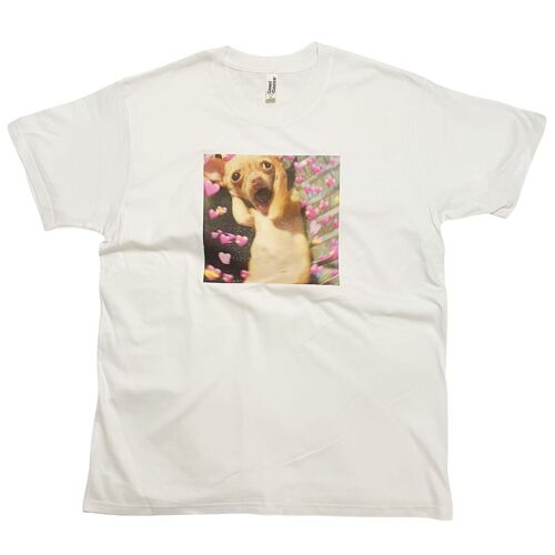 Funny Dog Love Heart T-Shirt Meme Print