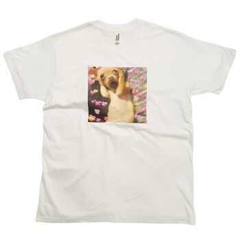 T-shirt drôle de coeur d'amour de chien, impression de mème 2