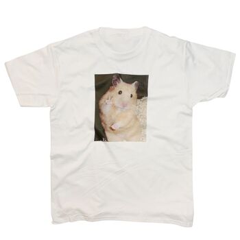 T-shirt mignon Hamster Meme Signe de paix Hamster effrayé 1