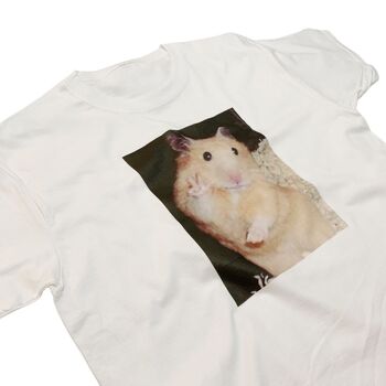 T-shirt mignon Hamster Meme Signe de paix Hamster effrayé 3