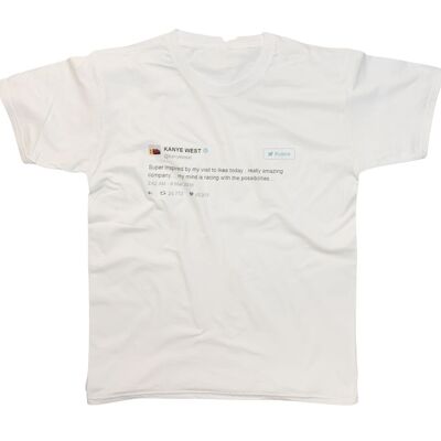 Kanye West Tweet T-shirt meme divertente ispirata a Ikea