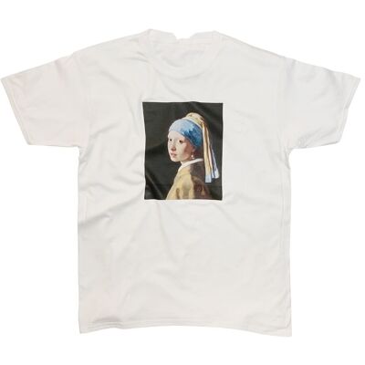 Maglietta La ragazza con l'orecchino di perla di Johannes Vermeer