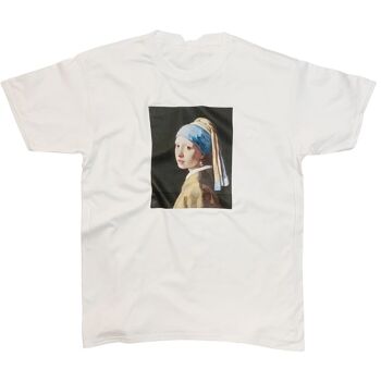 Johannes Vermeer T-shirt Fille à la perle 1