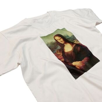 Mona Lisa par Leonardo Da Vinci T-shirt graphique imprimé 3