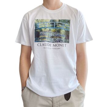 Claude Monet T-shirt Étang aux nénuphars avec titre 4