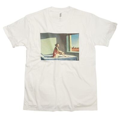 T-shirt da donna Edward Hopper in rosa vintage art
