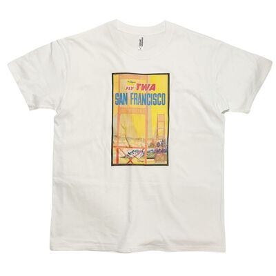 San Francisco Reiseplakat T-Shirt Vintage Kunstplakatkunst