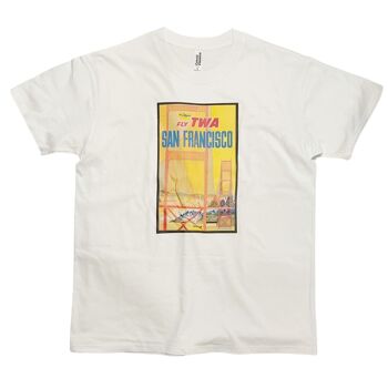 Affiche de voyage de San Francisco, T-Shirt, affiche d'art Vintage 1