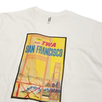 Affiche de voyage de San Francisco, T-Shirt, affiche d'art Vintage 3
