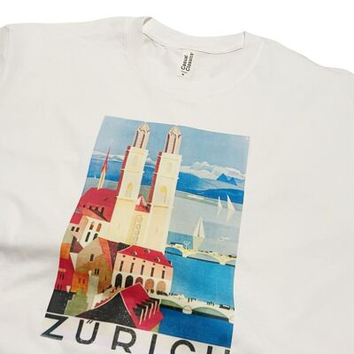 Visita la maglietta con poster di viaggio in Svizzera Zurigo Berna