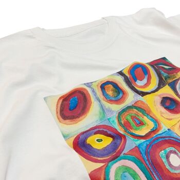 T-shirt Carrés de Kandinsky avec cercles concentriques 3