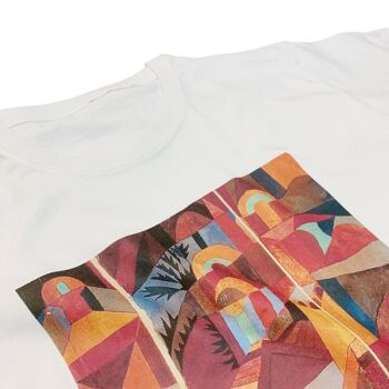 Paul Klee Temple Gardens T-shirt vintage d'art abstrait 3