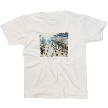 T-shirt Le Boulevard Montmartre la nuit Camille Pissarro 2
