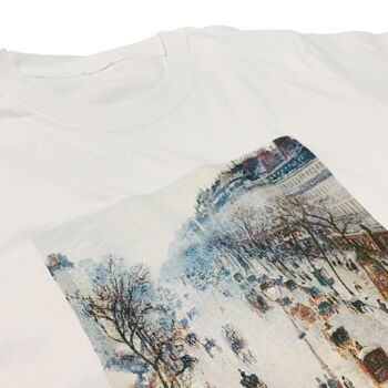 T-shirt Le Boulevard Montmartre la nuit Camille Pissarro 4