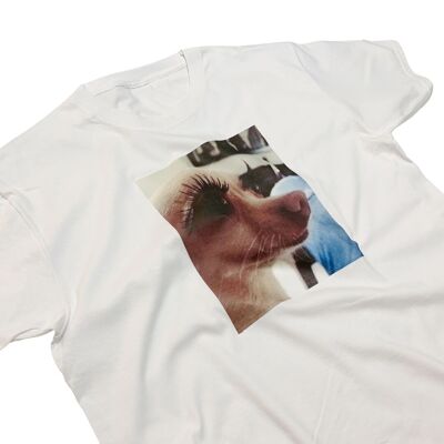 Sassy Dog Meme T-Shirt Wimpern auf Fleek Y2K Ästhetik