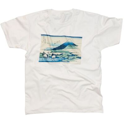 Japanischer GebirgsVintager Kunst-T - Shirt