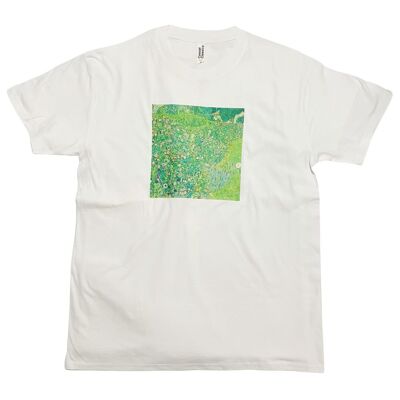 T-shirt con paesaggio del giardino italiano di Gustav Klimt