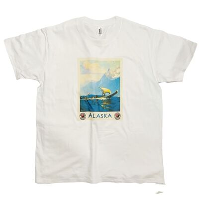 Alaska-Vintages Reise-Plakat-T-Shirt