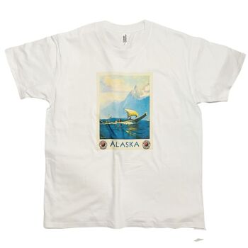 T-shirt Affiche de voyage vintage de l'Alaska 1