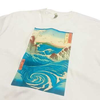 T-Shirt Utagawa Hiroshige Province d'Awa : Tourbillons Naruto 3