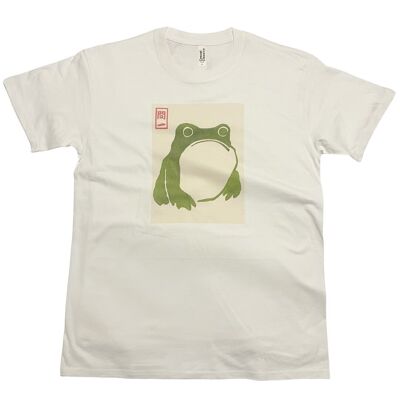 Matsumoto Hoji Frog T-Shirt vintage japonais sur bois Art