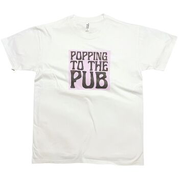 Popping to the Pub Slogan drôle de t-shirt britannique 3