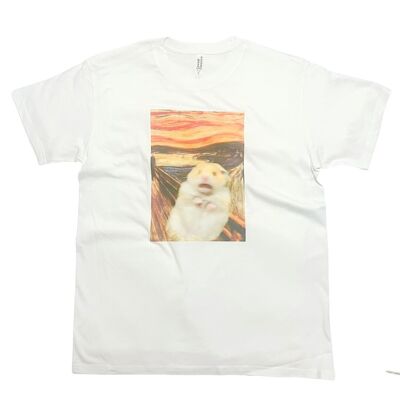 Le cri Hamster Meme T-Shirt Vintage Meme Edvard Munch
