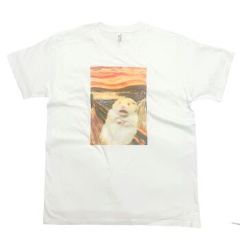 Le cri Hamster Meme T-Shirt Vintage Meme Edvard Munch 1