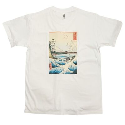 Naruto Whirlpools en la provincia de Awa Vintage camiseta japonesa