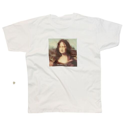 Funny 'Monday Lisa' T-Shirt Mona Lisa Parody