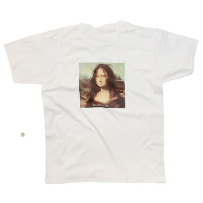 Divertente 'Monday Lisa' T-Shirt Mona Lisa Parody