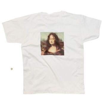 T-shirt humoristique 'Monday Lisa' Parodie Mona Lisa 1