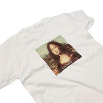 T-shirt humoristique 'Monday Lisa' Parodie Mona Lisa 3