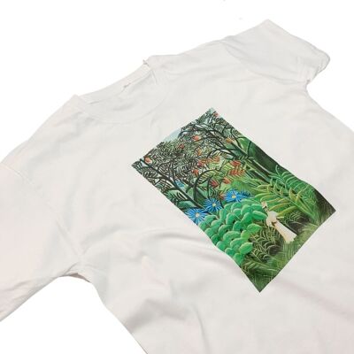 Rousseau Tropical Jungle T-Shirt Stampa artistica vintage