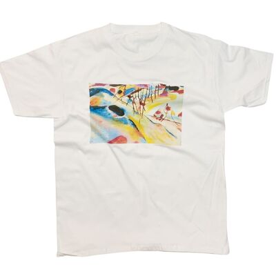 Kandinsky Abstract Art T-Shirt Landscape 1913 Famous Vintage