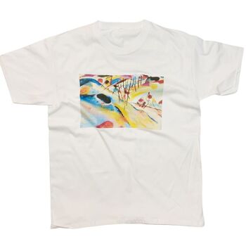 Kandinsky Art Abstrait T-Shirt Paysage 1913 Célèbre Vintage 1