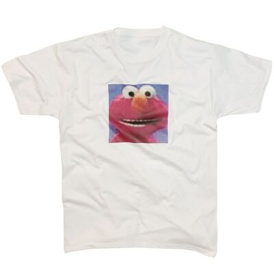 Elmo T-Shirt Meme Sesame Street Top Come Kermit la rana