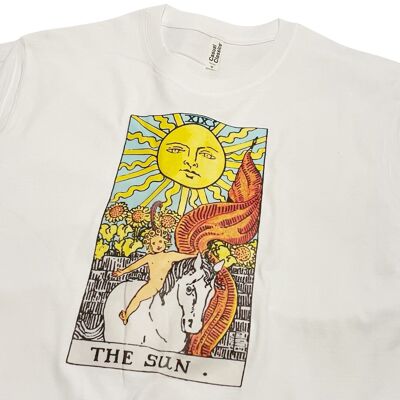 T-shirt zodiacale 'Il sole' Segno zodiacale Arte vintage